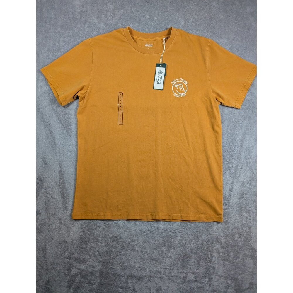 Alpine Design Mens T Shirt Medium Gorpcore Organic Cotton Streetwear Hiking
